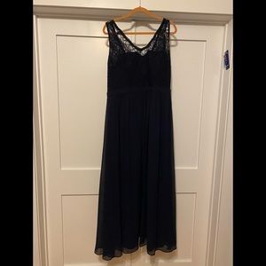 Bill Levkoff Navy Blue Dress